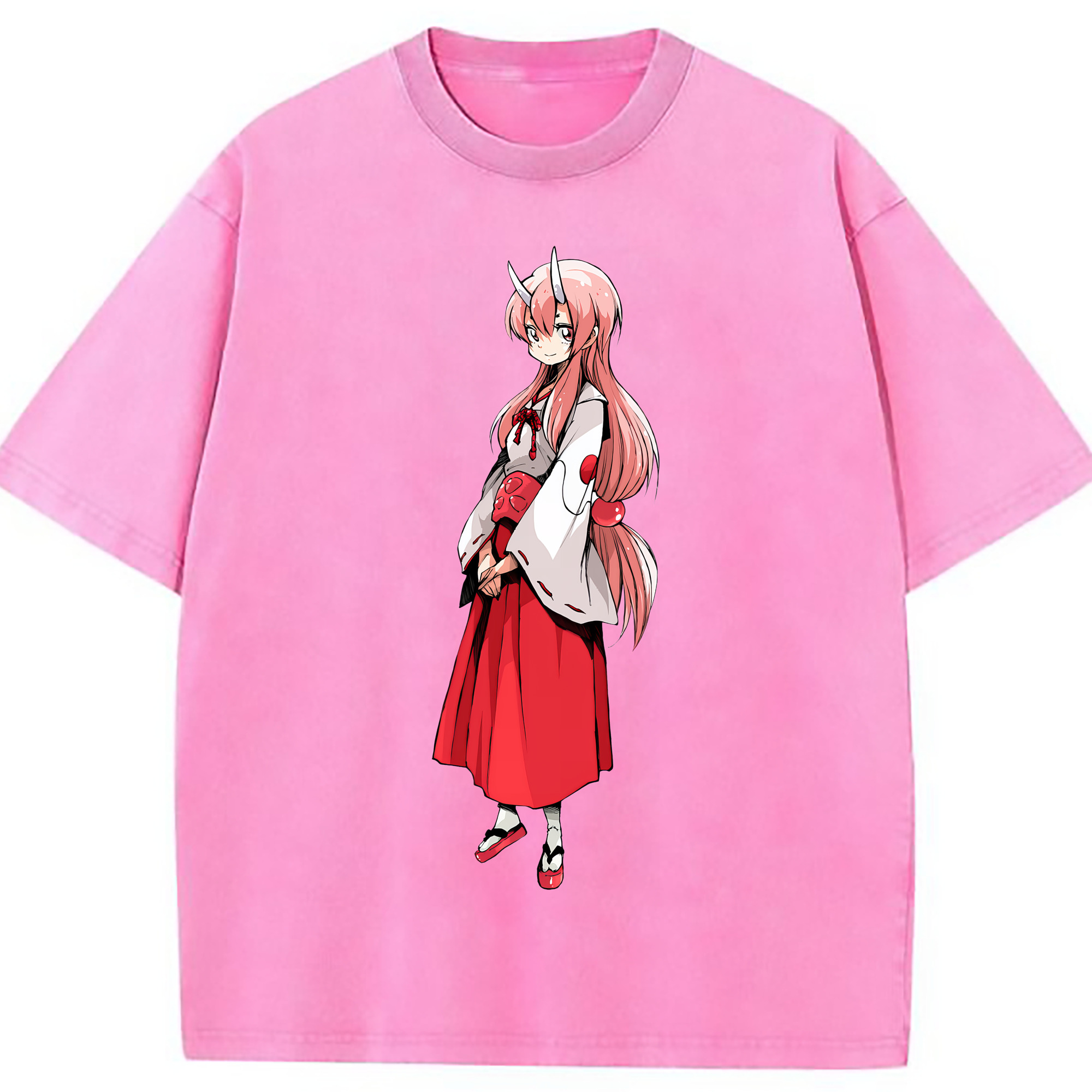（画像用） 転スラ Regarding Reincarnated to Slime 綿100% ヴィンテージ風 半袖Tシャツ（フロントプリント）